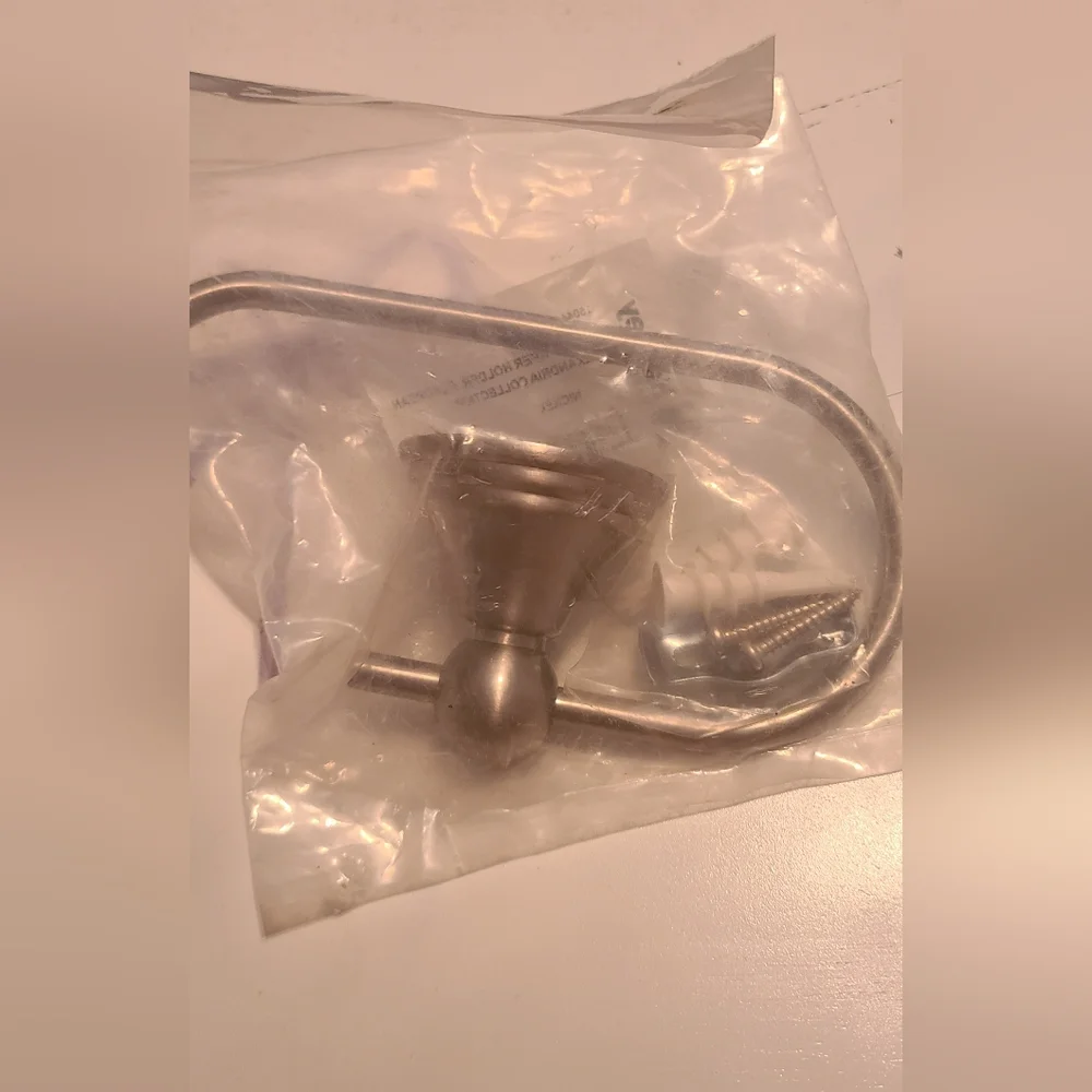 Harney Hardware Alexandria European Toilet Paper Holder Satin Nickel 15044